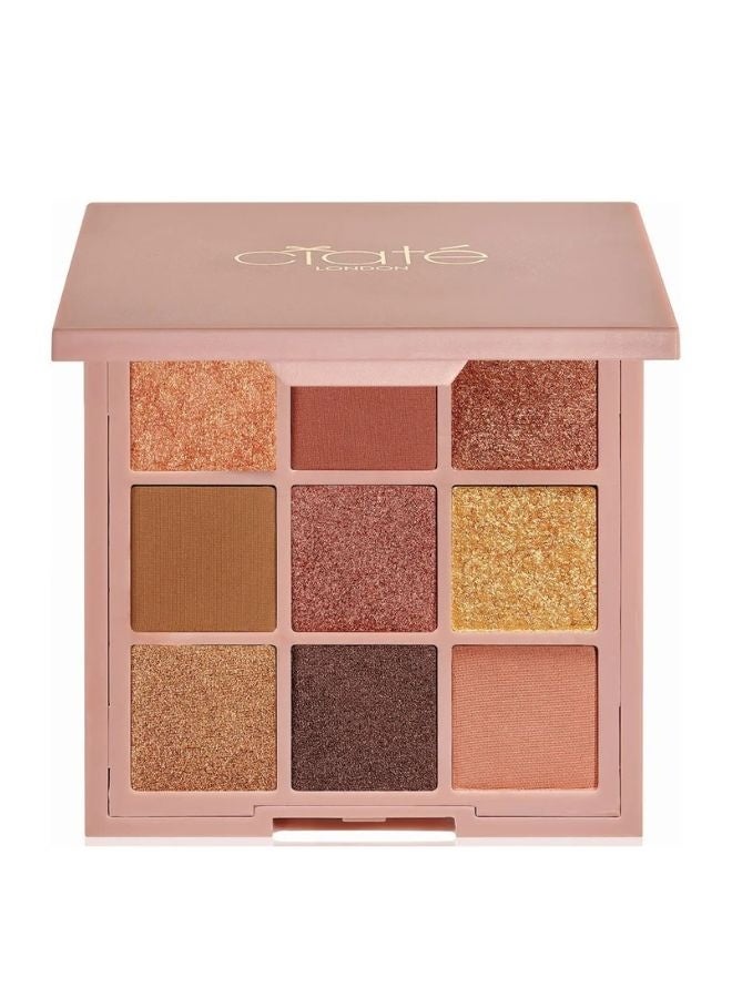 سيات علبة ظلال العيون المضغوطة النباتية من سياتيه، 9 قطع، لون برونزي، 10.8 غرام - Image 1